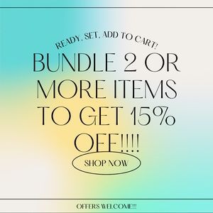 BUNDLE DISCOUNT!!!!!